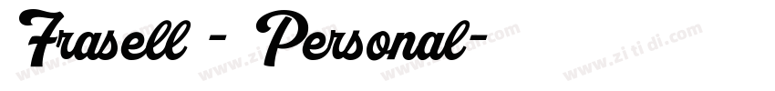 Frasell - Personal字体转换